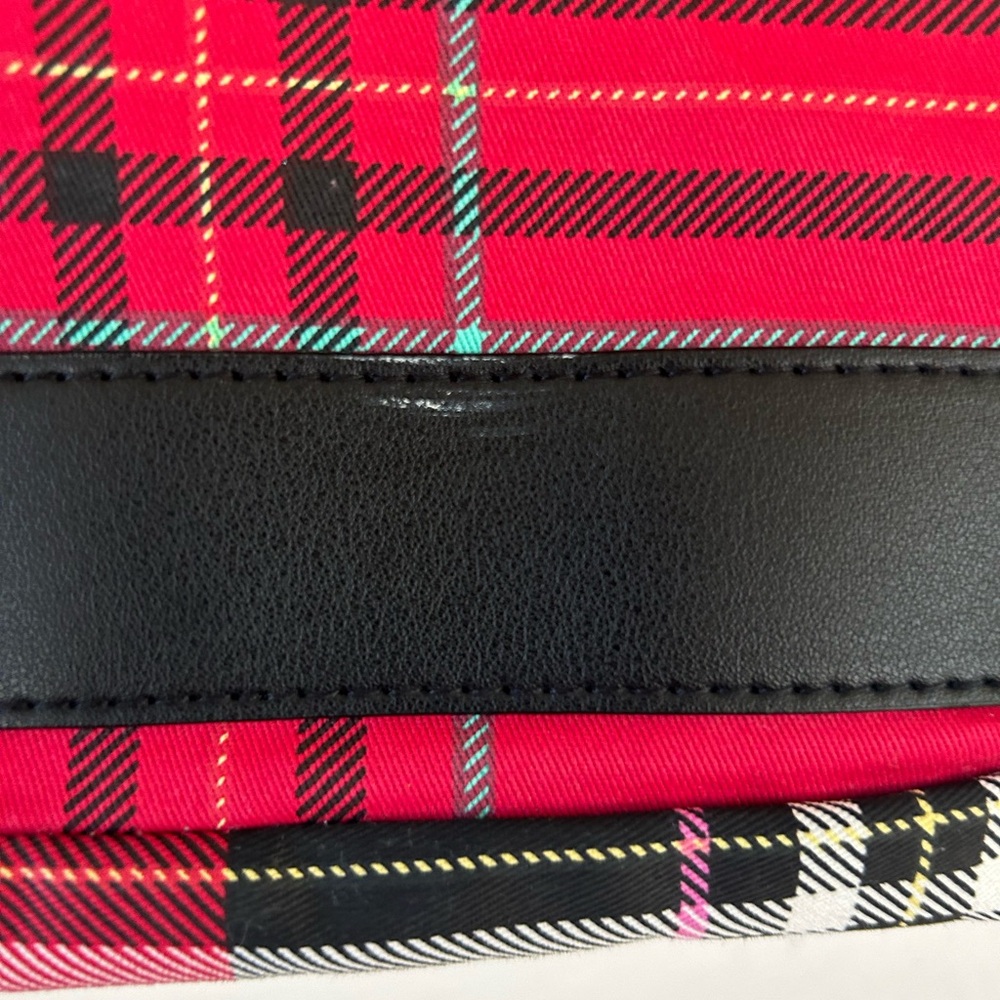 Victoria's Secret Black and Red Plaid Tote - Picture 6 of 11